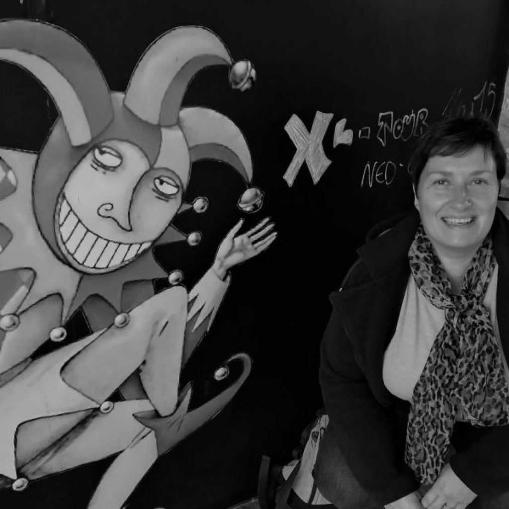 Karin met de Brugse zot